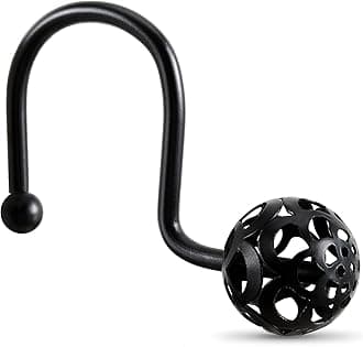 Hollow ball Shower curtain hooks