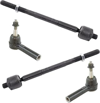 TRQ Front Tie Rod Set Compatible with 2012-2017 Buick Verano 2011-2015 Chevrolet Cruze 2016 Cruze Limited Volt