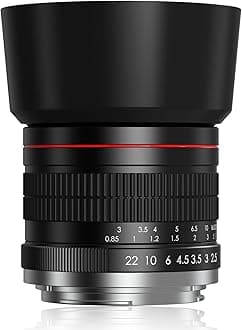 85mm f1.8 Portrait Lens - E Mount Lens for Sony, Manual Focus (MF) for Sony A7C A7R A7S A7 A9 A6700 A6600 A6500 A6400 A6300 A6100 A6000 A5100 A5000 NEX-7 NEX-6 NEX-5 ZV-E10 etc