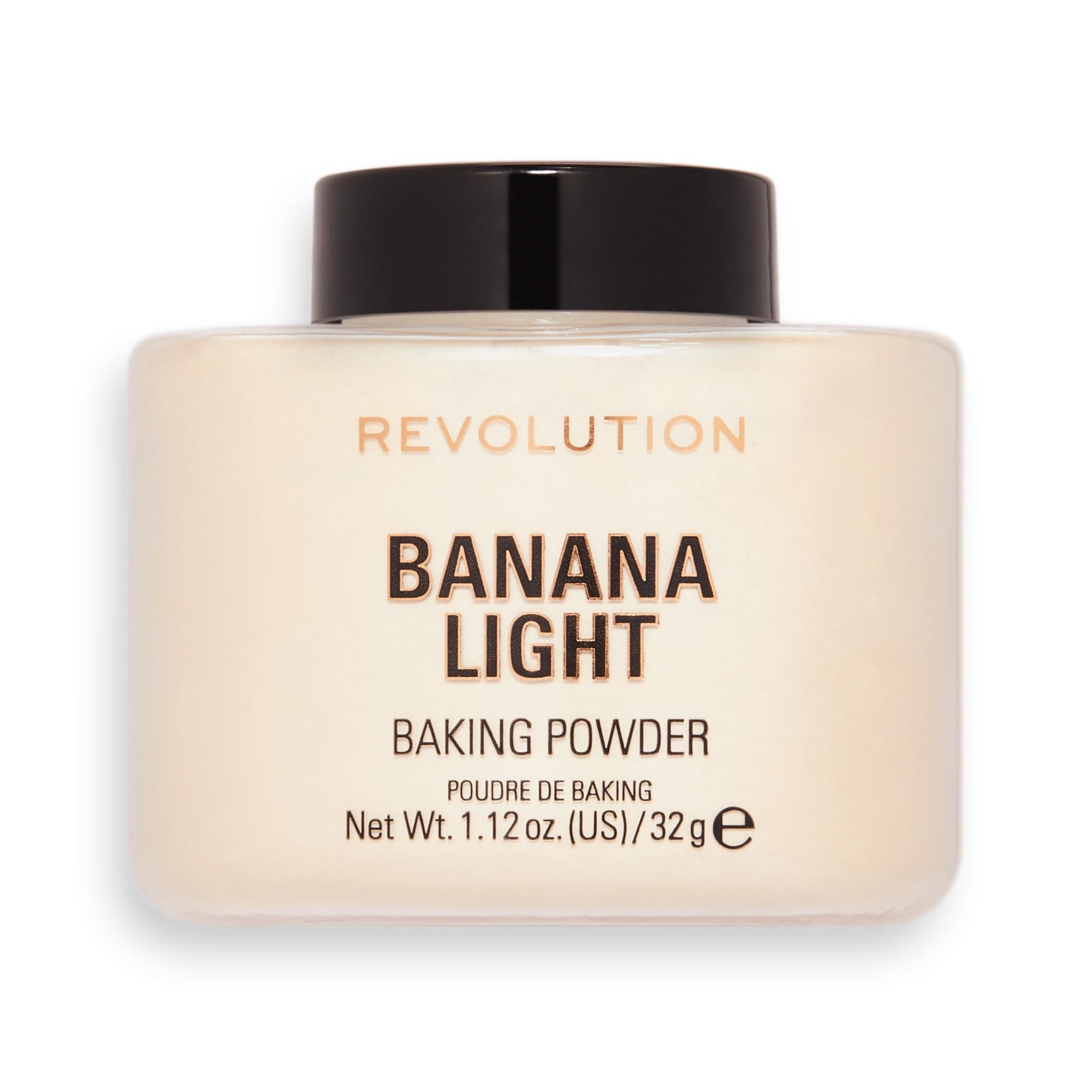 Revolution Beauty London Makeup Loose Baking Powder, Make Up Setting Powder, Provides Long-lasting Coverage, Reduces Shine, For Light Skin Tones, Banana Light, 32g