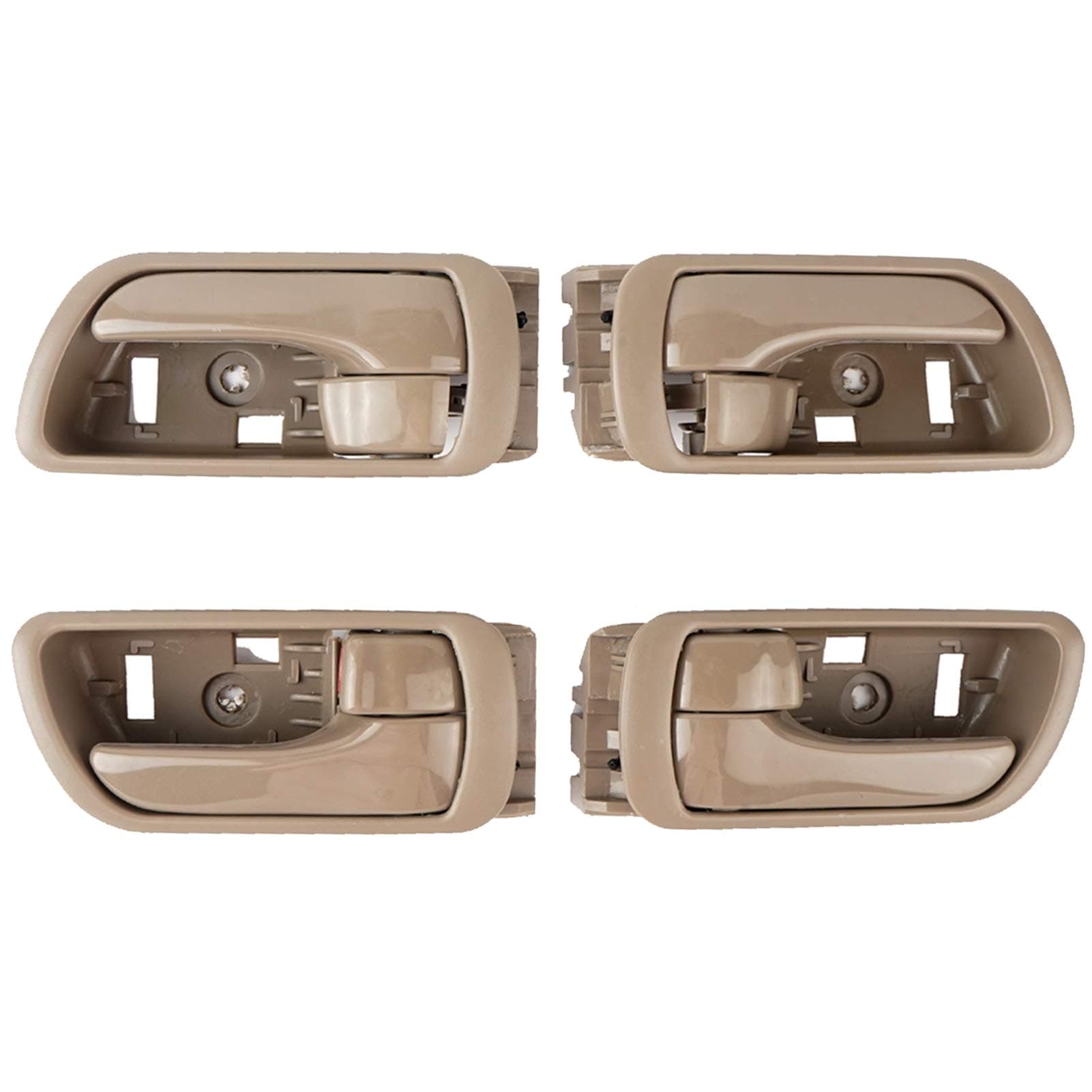 NPAUTO Inside Door Handle Replacement for Toyota Camry 2002 2003 2004 2005 2006, Interior Front Rear Left Driver and Right Passenger Side, Beige, Pack of 4
