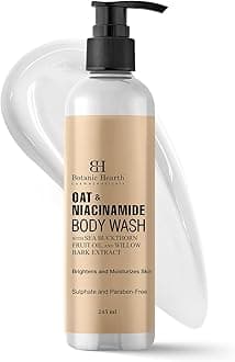 Oat & Niacinamide Body Wash | Moisturizing & Skin Whitening Body Wash Shower Gel | Sulfate & Paraben Free | for Women & Men | 245ml