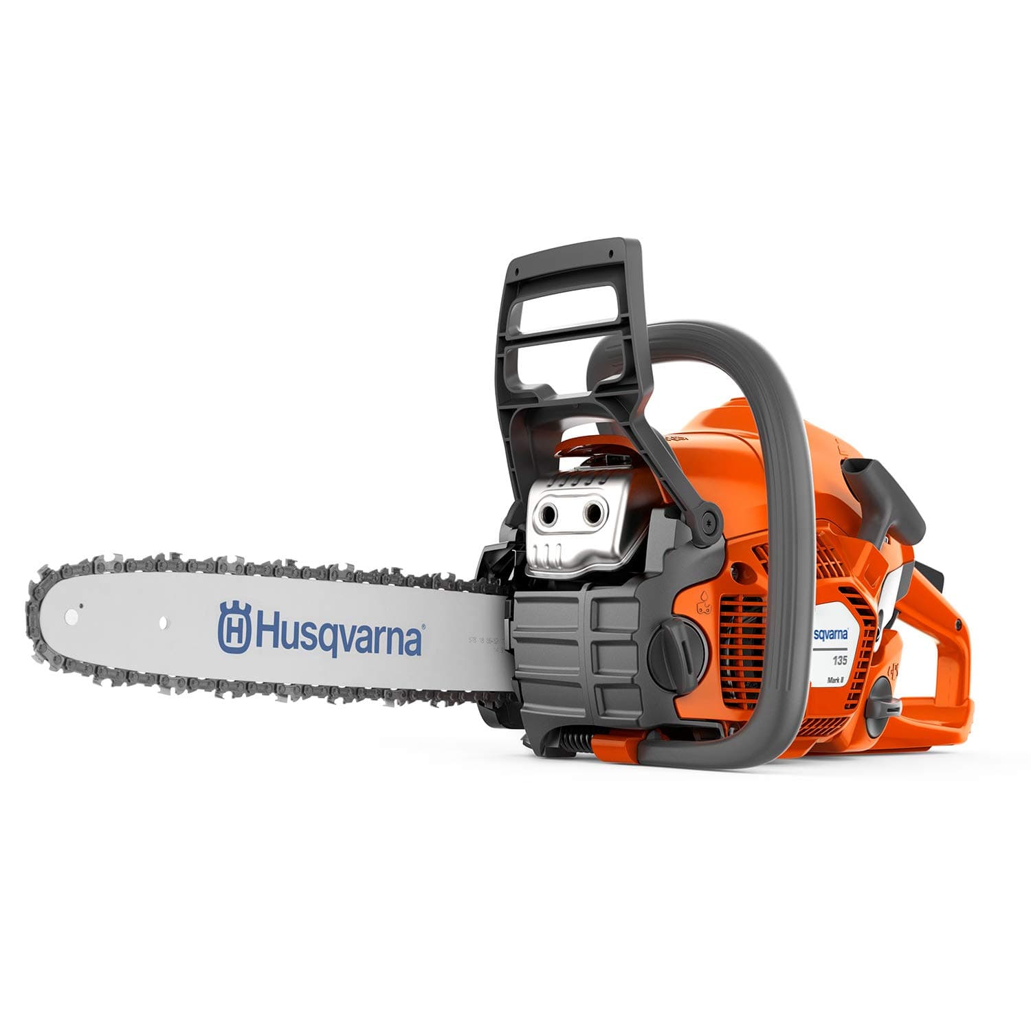 135 Mark II Gas Powered Chainsaw, 38-cc 2.1-HP, 2-Cycle X-Torq Engine, 16 Inch Chainsaw with Automatic Oiler, For Wood Cutting and Tree Pruning