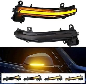 LED Dynamic Sequential Turn Signal Mirror Light BMW F30 F32 F36 F22 X1 i3 BMW 1/2/3/4 Series Smoke Sequential Side Marker Turn Signal Light Lamp Blinker Accessories 63137280771 6313728077280772