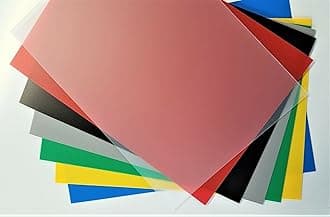 Plastic Sheet Polypropylene Coloured ViPrint Graphic Arts 0.8mm Thick A5 to A2 (Green, A3-420 x 297mm (16.5 x 11.7 in))