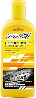 Headlight Restorer-Car Detailing Solution - 8 Fl oz Restores Cloudy and Yellowed Headlights & Improves Night Driving Visibility-One-Step Easy Application Glass Headlight Cleaner for Vehicles