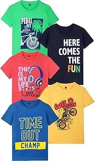 Boys Boys regular fit tshirt T-Shirt (pack of 5)