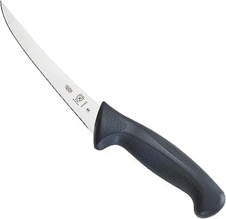 Millennia 6-Inch Curved Boning Knife, Black, Carbon Steel
