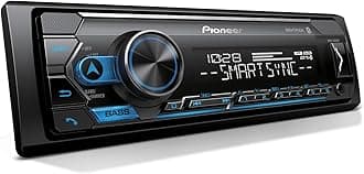 MVH-S322BT Bluetooth Car Stereo with USB/AUX Inputs, Smartphone Connectivity, Pioneer Smart Snyc, and Hands-Free Calling for Enhanced in-Car Audio Experience