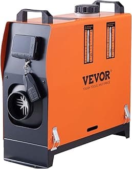 VEVOR Diesel Air Heater, 8 kW DC12-24V, Fast Heating Diesel Parking Heater with Remote Control and Color Digital Display, Low Noise, Voice Announcement, for RV, Truck, Camper, Van, Boat and Trailer
