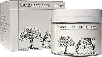 Grass Fed Beef Tallow Balm - Beef Tallow Skin Care | Tallow & Honey Balm | 50ml Beef Tallow Skincare | Deeply Nourishing Organic Grass Fed | Cream, Face Balm, Moisturizing Cream, Relieve Tightness