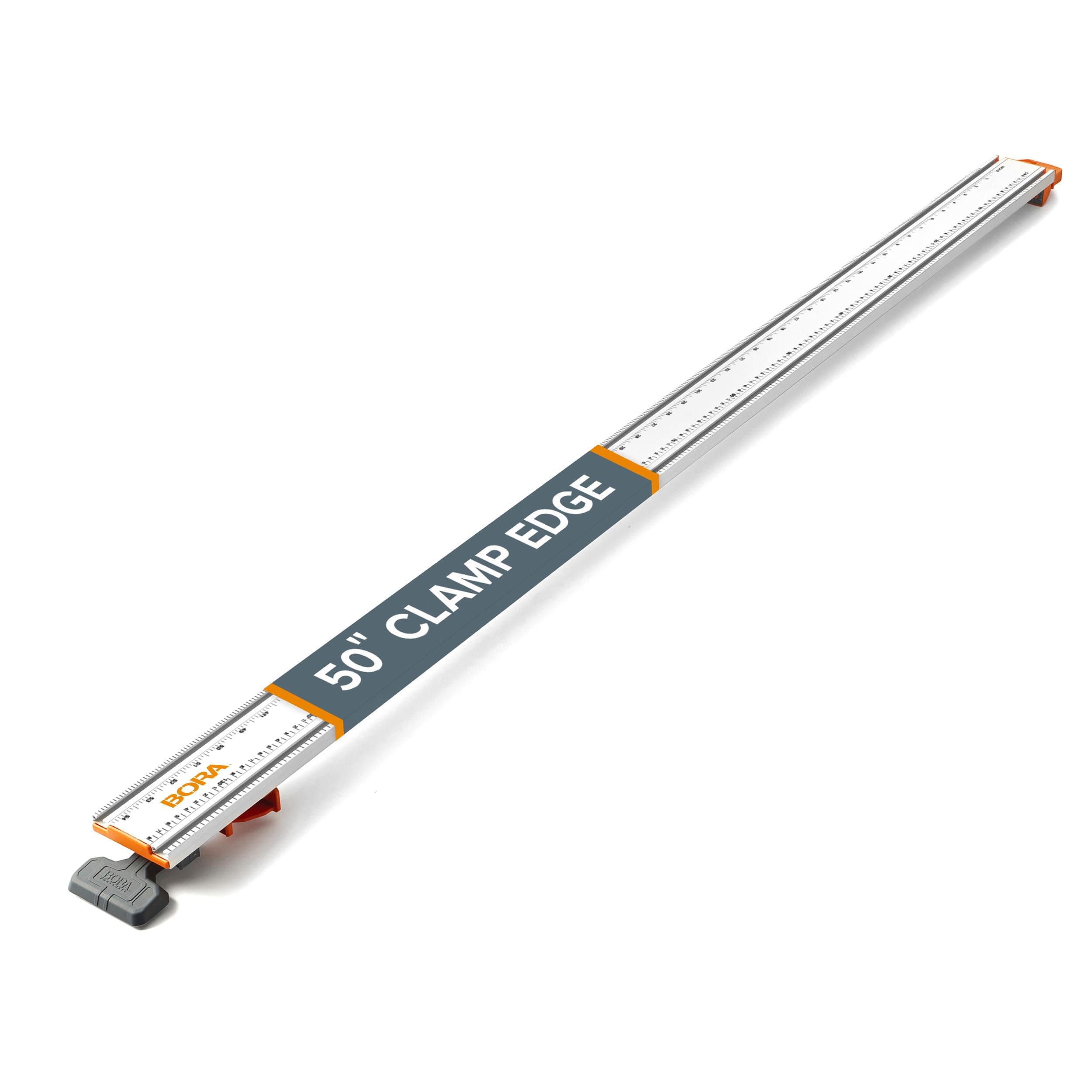 BORA 50� NGX Clamp Edge, Straight Cut Guide for Circular Saws, Easy to Use, Great for Cross-Cutting Plywood Sheets and Routing Dados, 544050