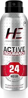 He Active Endurance Perfumed Body Spray, 150ml For Today's Active Men, 24 Hour Odor Protection* 99% Germ Free Up To 24 Hours