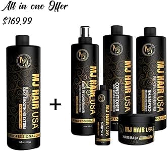 MJ Hair Silky Smoothing System 500 ml (All in one offer)