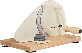 Zassenhaus 072082 Brotschneidemaschine Classic Bread Slicer, Stainless Steel, Cream