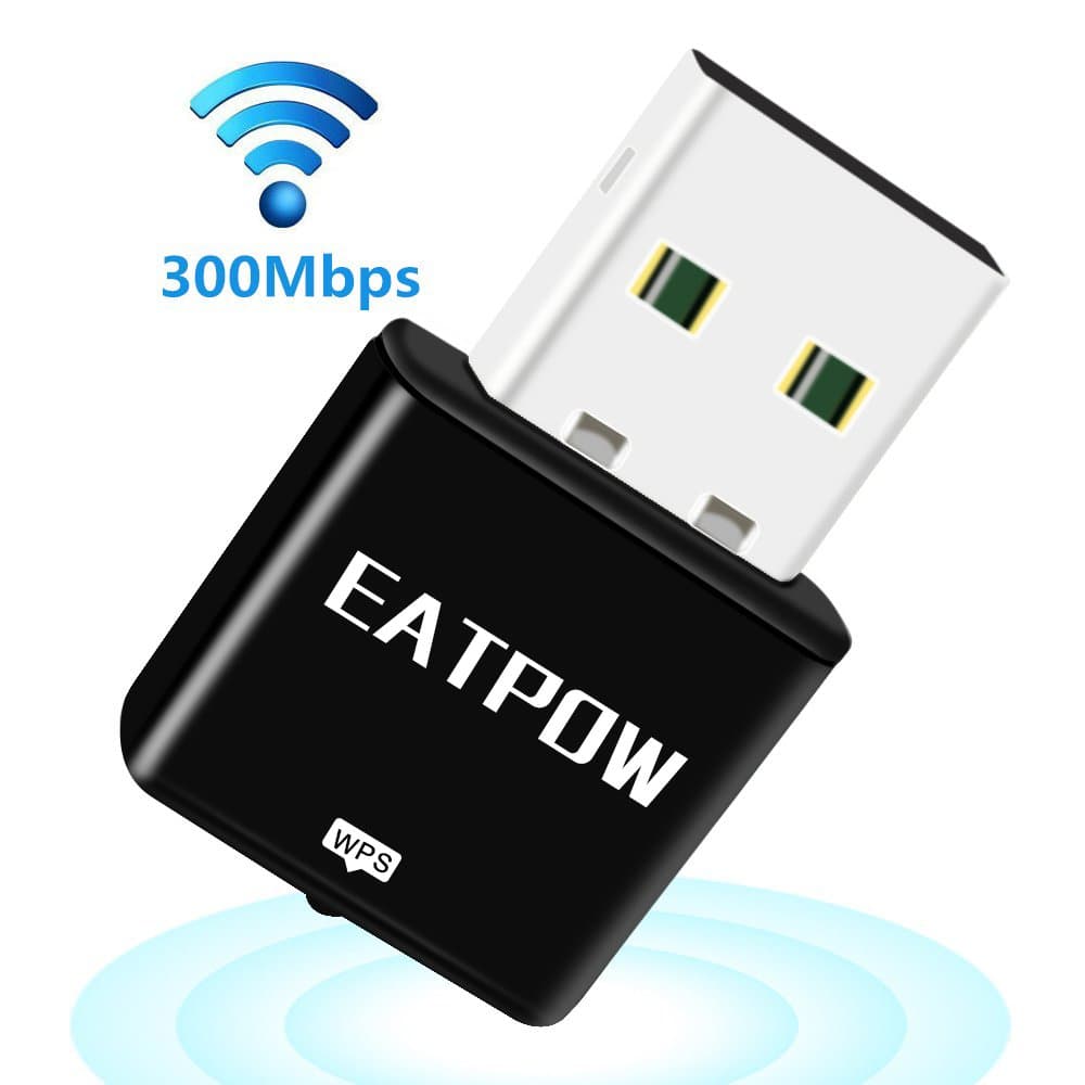 Wifi Dongle, 300Mbps 2.4G 802.11N Mini Wireless Network USB Wifi Adapter with Internal High Power Antenna for PC/LAPTOP/Tablet,Support Windows 7/8/10/Linux/MAC OS.