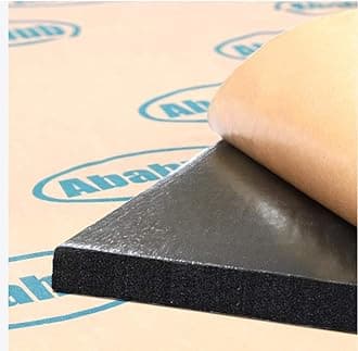 Abahub Sound Deadening 394 mil 16 sqft Heat Shield Automotive Insulation Roll - Car Sound Deadening Material Hood Insulation Pad, Firewall 59"x39"