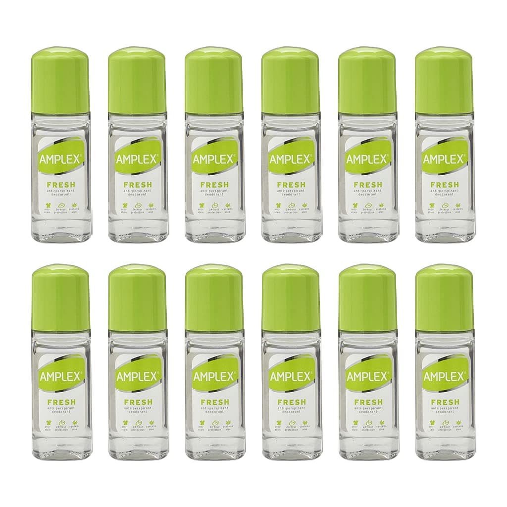 AmplexFresh Anti-Perspirant Deodorant Roll-On 50ml | 12 Pack