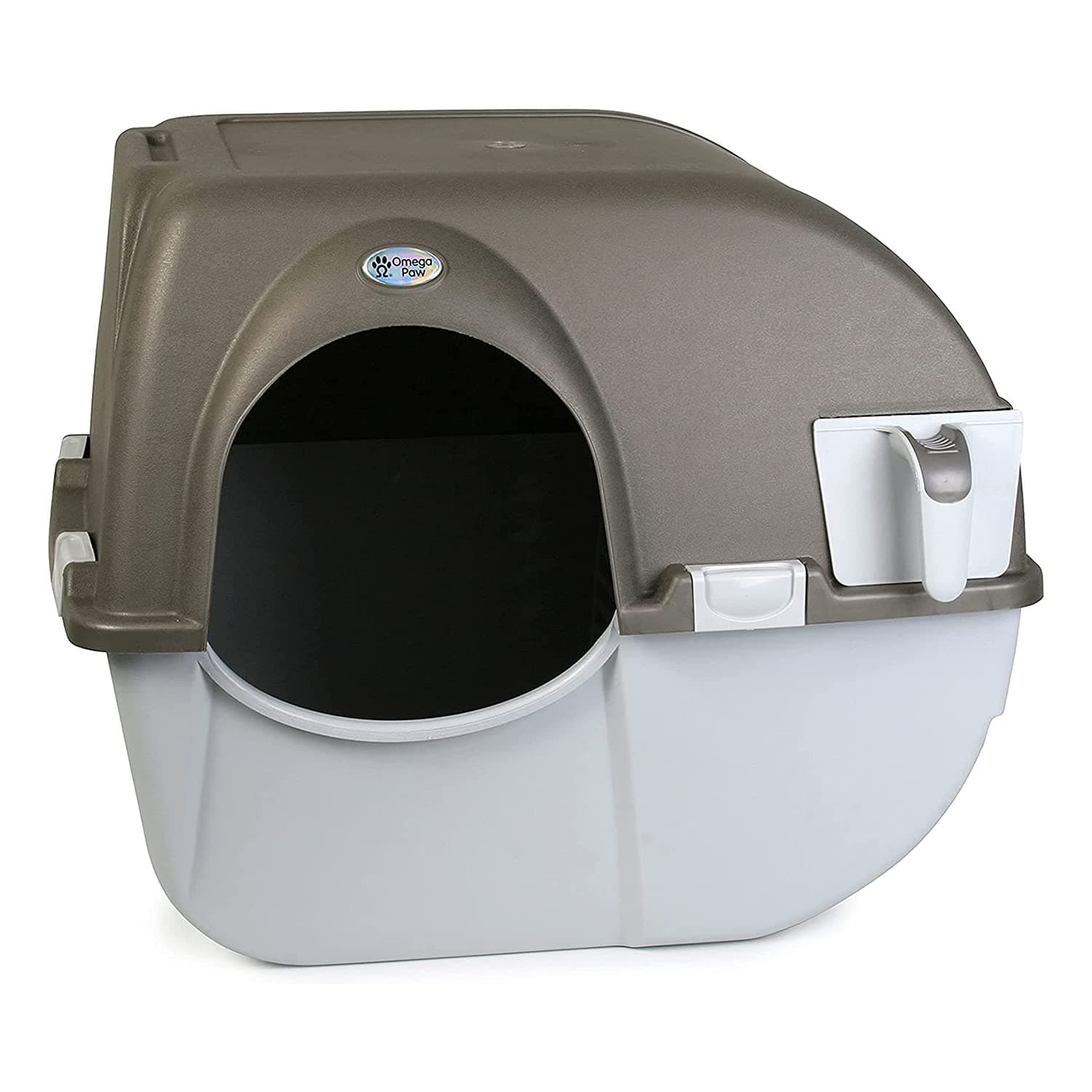 Roll 'n Clean Self Cleaning Litter Box Regular Size Generation 5, Grey (NRA15-V5.0) for Cats up to 12 lbs