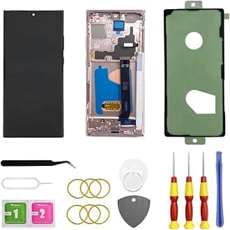 LNONLS OLED for Samsung Galaxy Note20 Ultra 5G LCD Display Screen Assembly Replacement for Samsung Note 20 Ultra Touch Digitizer Screen with Frame Toolkits N985U N986U (Bronze)