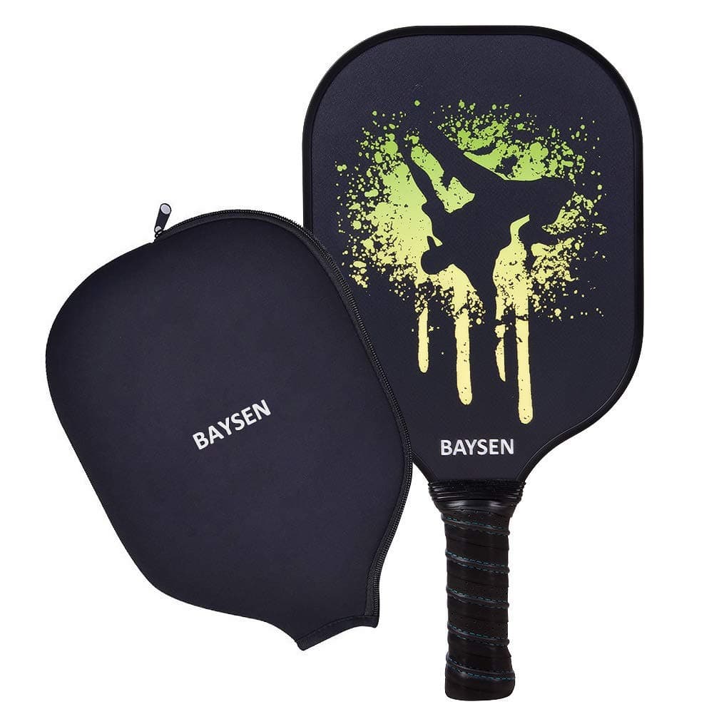 Pickleball Paddle,Graphite Lightweight Pickleball Rackets 8oz Honeycomb Composite Core Edge Guard Ultra Cushion Grip Pickleball Racquet Paddles with Cover