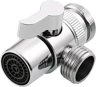 CIENCIA Brass Sink Faucet Diverter Valve to Sink Hose Sprayer,Faucet Splitter for Kitchen,Sink Faucet Replacement Part M22 x M24,SBA021