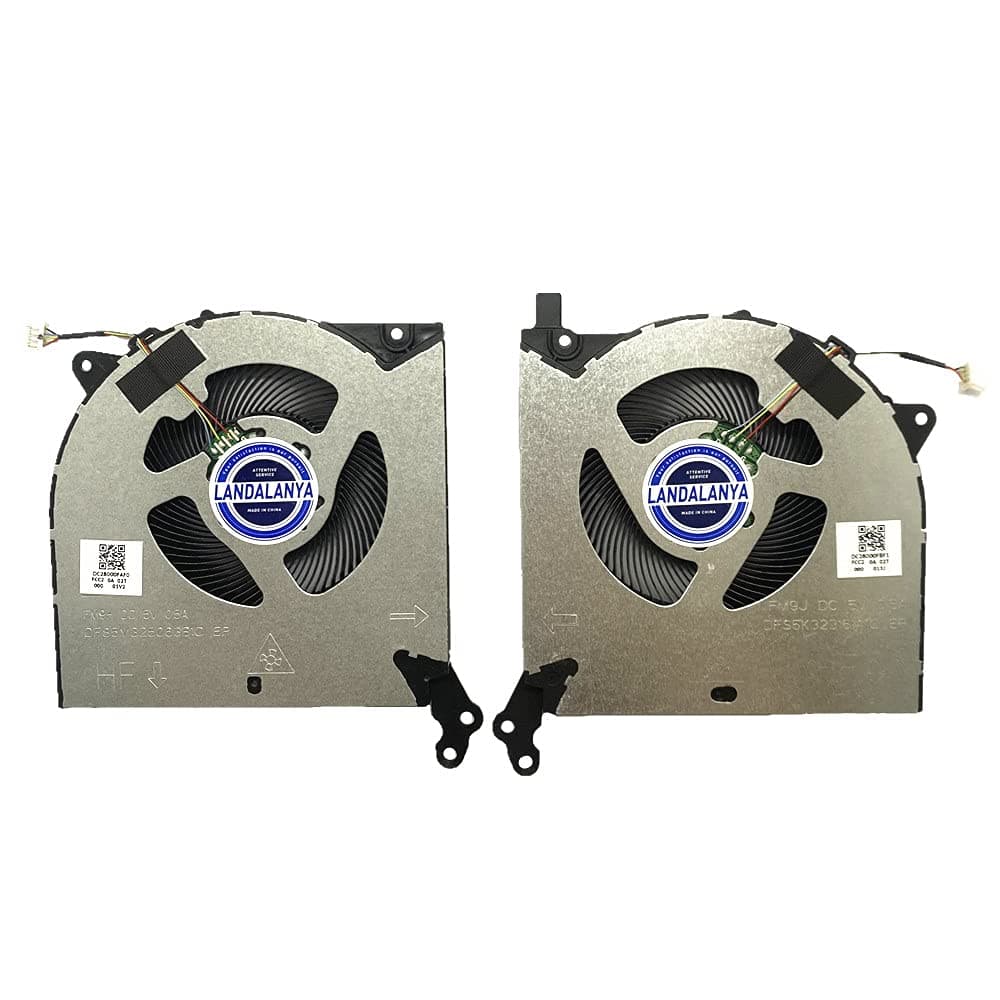 New Compatible CPU+ GPU Cooling Fan for Lenovo Legion 5i Legion 5 15IMH05H Y7000P R7000 2020H Y550-15E FM9H DFS5M325063B1C DC28000FAF0 FCC2 FM9J DFS5K323161A1C 5F10S13914 DC5V 0.5A