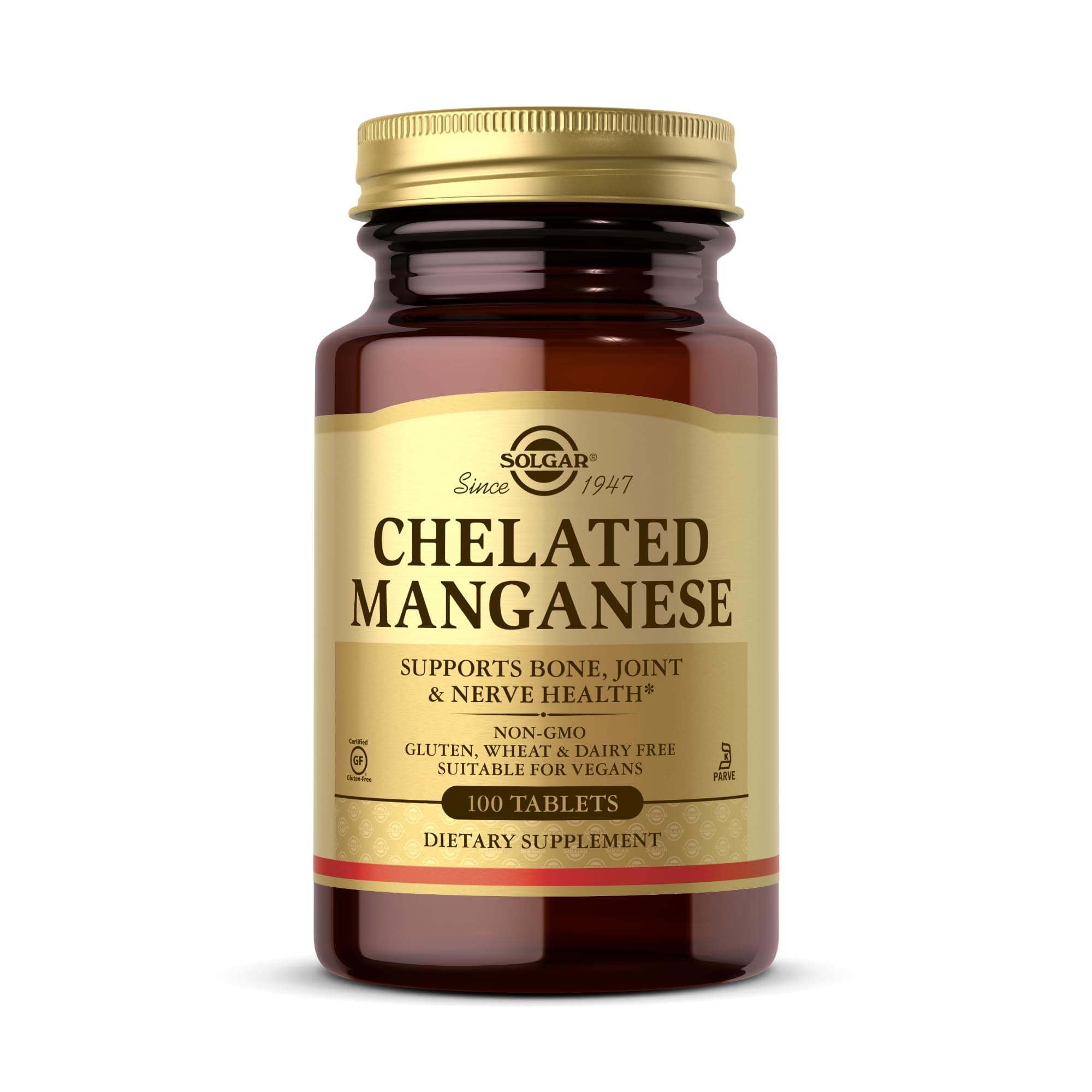 Chelated Manganese Tablets, 100 Count