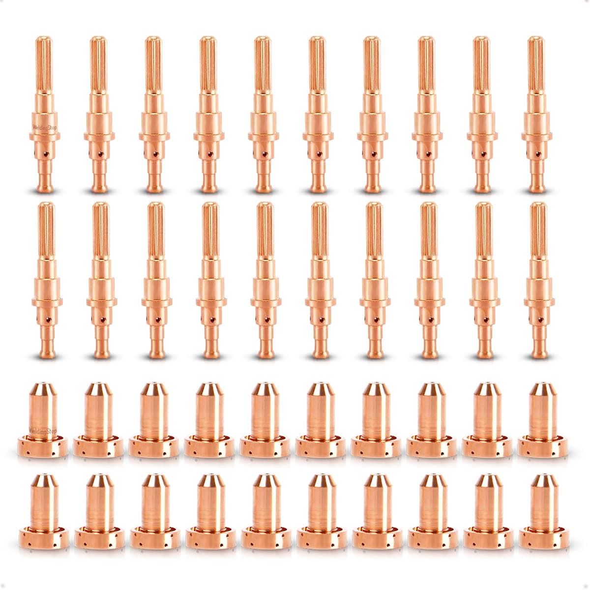 WeldingStop 40pcs SL60 Electrode 9-8215 Tips 9-8211 Nozzle 80A for Thermal Dynamics SL60 SL100 Torch CutMaster 52 82 152 102 Plasma Cutter Consumables