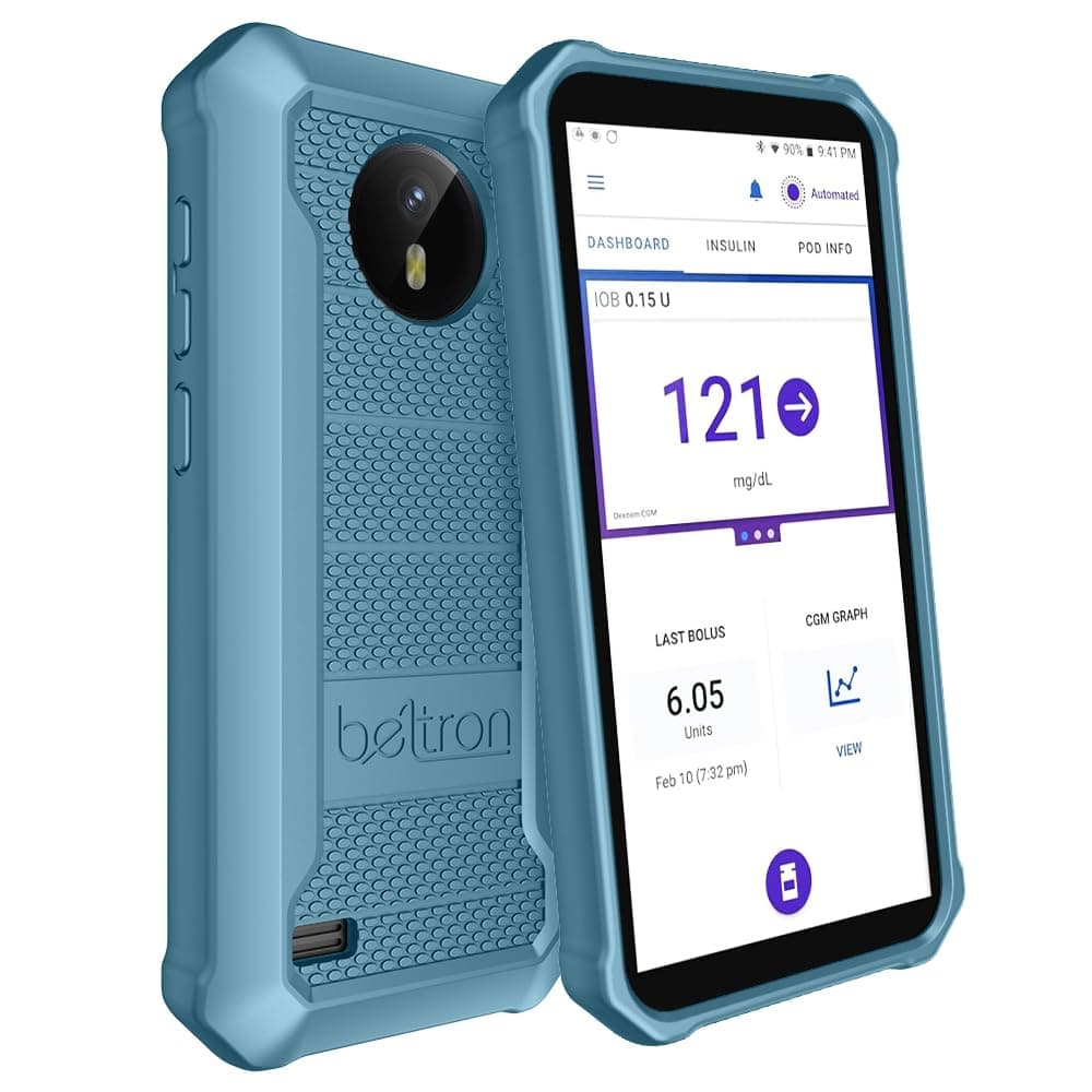 BELTRON Case for Omnipod 5, Slim Protective Grip Case with Reinforced Technology Designed to Protect Omnipod 5 Receiver (Secure Fit) (Blue)