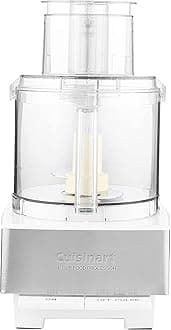 Cuisinart Dfp-14Bcwny 14-Cup Food Processor, Brushed Stainless Steel, White,720 Watts