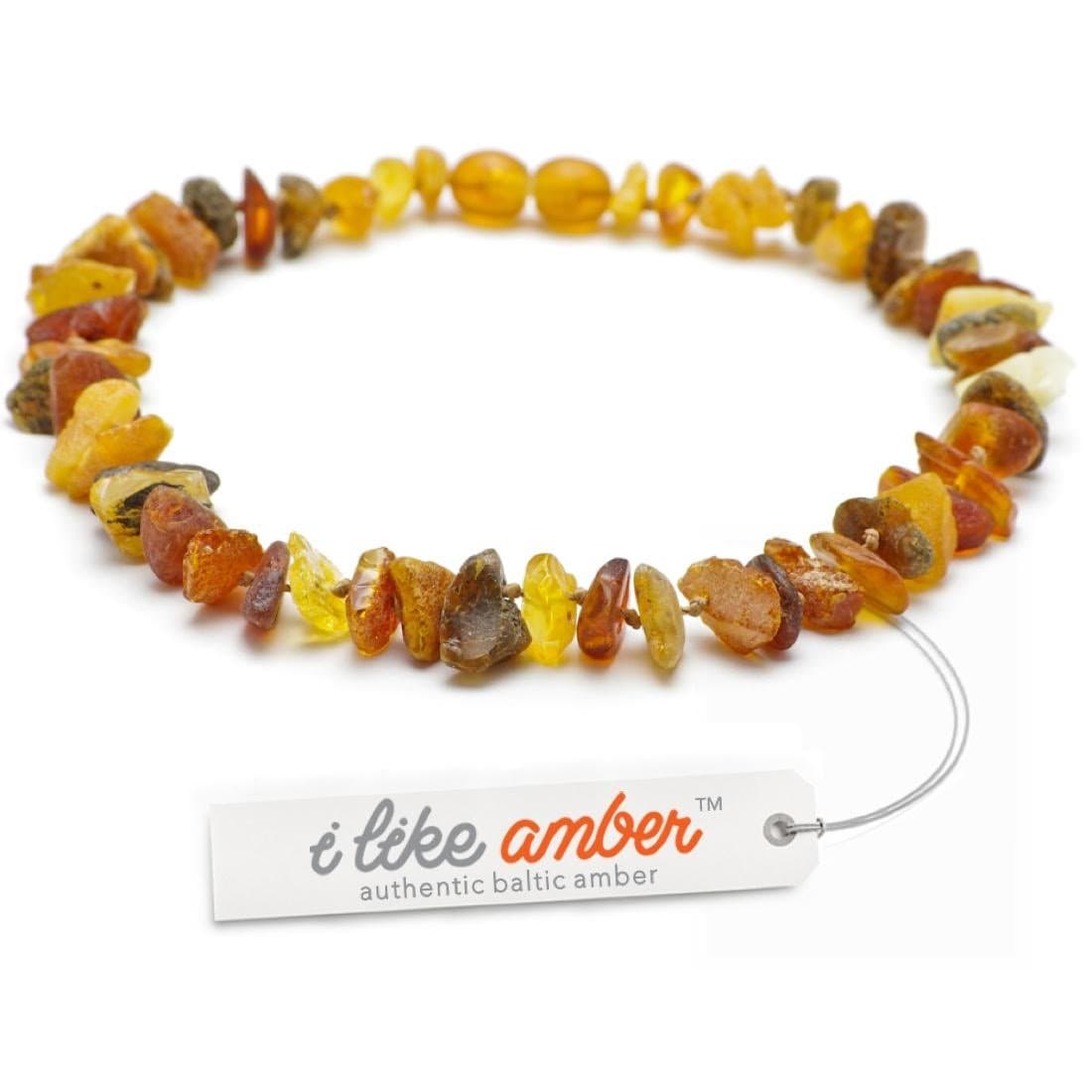 Amber Tick & Flea Collar for Dogs - size 20cm - 76cm on Amazon - made from 100% Genuine Raw Baltic Amber - Flea & Tick Protection - 100% Natural & Free of chemicals MLT.38