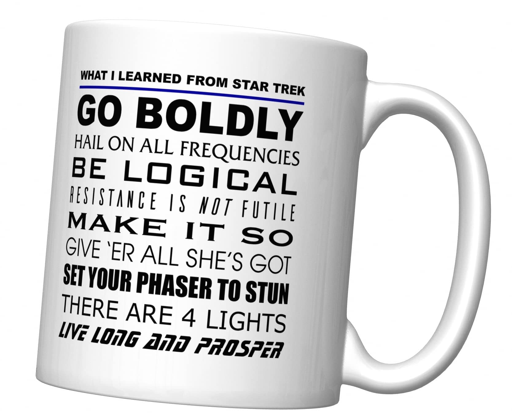 CJ Artisans What I Learned From S Trek Coffee Mug [ST]