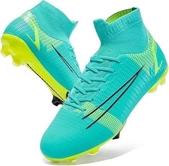 breooesMen’s Soccer Cleats Football Boots Professional Training Turf Mens Outdoor Indoor Sports Athletic Big Boy's Fashion Sneaker