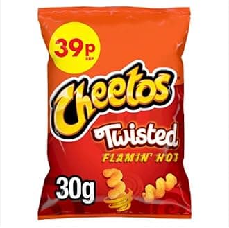 Cheetos Twisted Flamin' Hot Snacks 30g x Case of 30