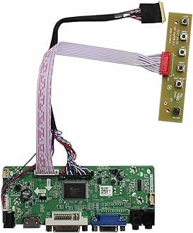 VSDISPLAY DVI VGA Audio Controller Board 68676.3 Work for 15.6'' 17.3" 1600x900 LP156WD1-TLB1 LP173WD1 B173RW01 LTN173KT01-A01 N173FGE-L21 N17306-L02 LVDS 40 Pin WLED LCD Screen