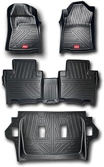 Elegant Toyota Fortuner Automatic (2017-2025) Compatible Car Floor Liner Mat | Waterproof | All Weather Mats