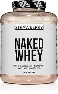 Nutrition Strawberry Whey Protein - 5Lb Bulk, Recovery - 61 Servings