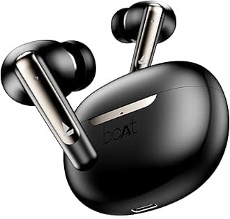boAt Newly Launched Airdopes 141 ANC TWS Earbuds with 42 hrs Playback/50 ms Low Latency Beast™Mode/IWP™Tech/Signature Sound/Quad Mics with ENx™/ASAP™ Charge/USB Type-C Port/IPX5 (Gunmetal Black)