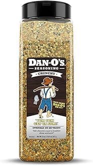 Dan-O’s Seasoning Crunchy | Large Bottle | 1 Pack (20 oz)