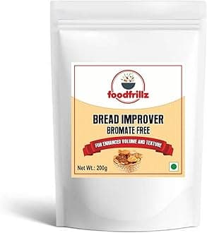 foodfrillz Bread Improver, 200 g for bread making, soft dough, Bromate free