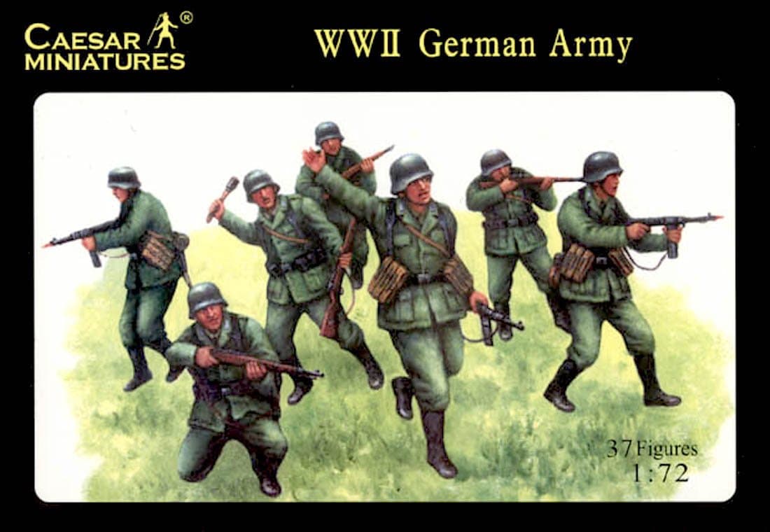 Caesar Set H037 WWII German Army 1/72 Scale Plastic Toy Soldiers Set