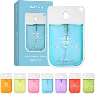 Power Mist Hydrating Hand Sanitizer Spray, Portable Power Hand Sanitizer Sprays, 10 Scents, Hand Sanitizers Travel Size Bulk Sanitizer Sprays for Adults And Kids (Aloe Vera)