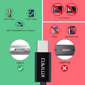 Cubilux Type C Microphone, Compatible with iPad 10, iPad Pro, iPad Air 5/4, iPad Mini 6, Note 20/10, S22 Ultra S21/S20 Fe, Tab S8/S7/S6, Pixel 7/6 Pro 5/4/3 XL, USB Type C Microphone, 3M