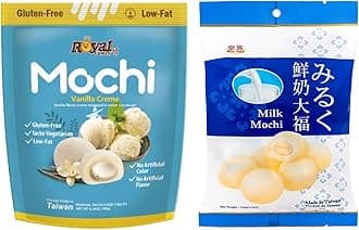 Royal Family Mochi - Korean Cuisine - Glutenous Rice Treats - 2 packs - Halal (MILK/VANILLA)