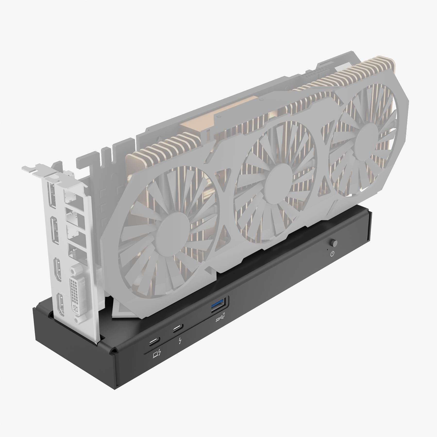 TREBLEET Mini eGPU Enclosure Compatible with Thunderbolt 3/4, USB4 40Gbps External GPU Dock Station, Compatible with NVIDIA/AMD PCIe, PD 85W Charging Support, Daisy Chain, DC/ATX/SFX Support