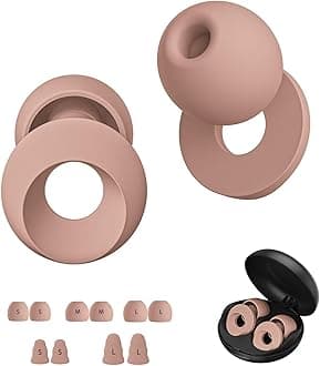 Ear Plugs for Sleeping Noise Reduction, Earplugs for Noise Cancelling with 5 Pair Ear Tips in S/M/L,30-35dB High Fidelity Hearing Protection Ear Plugs for Sleep,Snoring,Focus,Noise Sensitivity