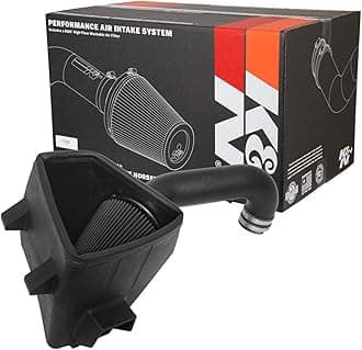 K&N Cold Air Intake System: Dry-Flow Air Filter, Increase Performance & Towing: Compatible with 2019-2024 RAM 1500, 30-1578