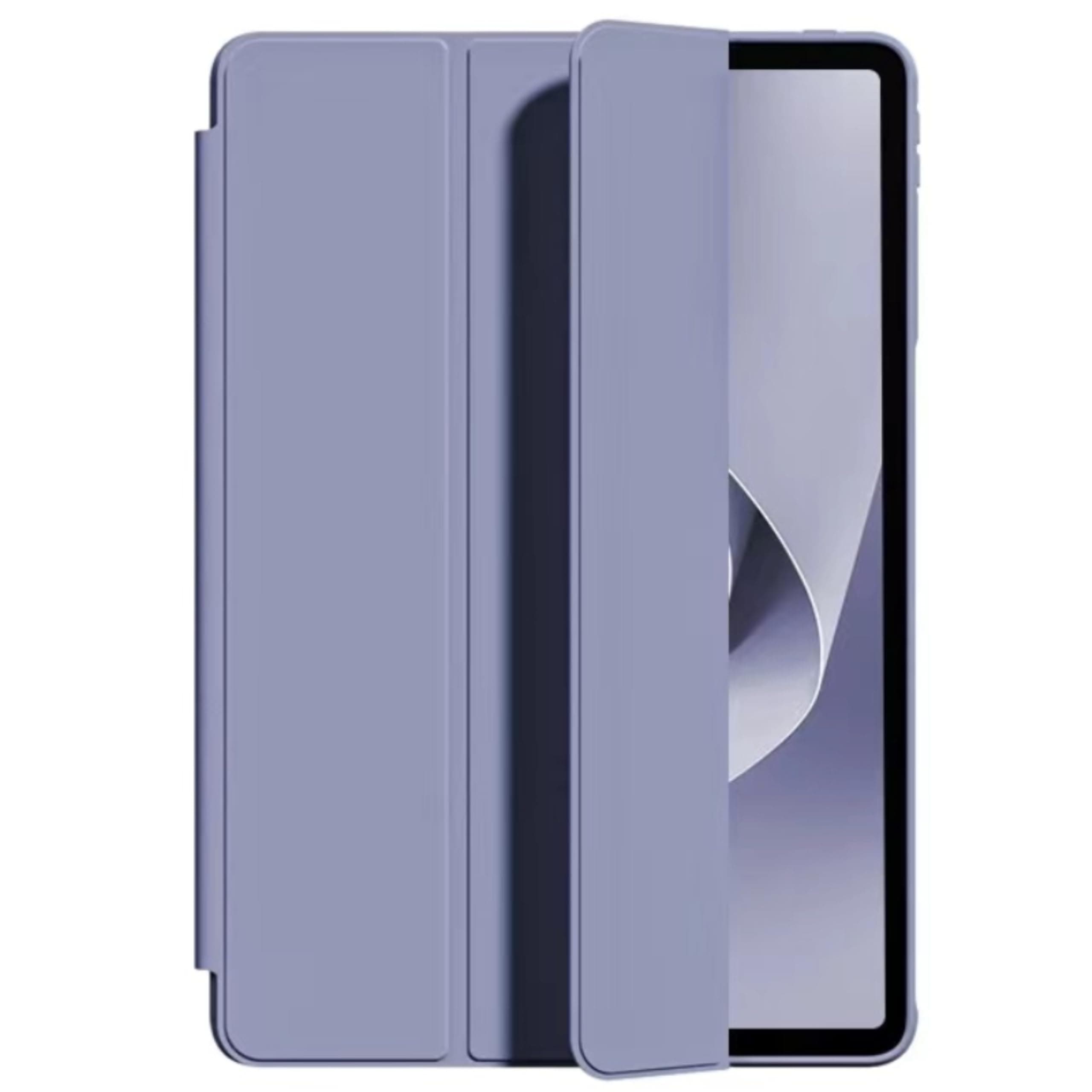 NESLIN Tablet Cover Case Compatible with Huawei Matepad 11.5s 2024, Tri-Fold Slim Case Shockproof Honeycomb TPU Case with Durable Stand+Auto Wake/Sleep Cover for Huawei Matepad 11.5s (Purple)