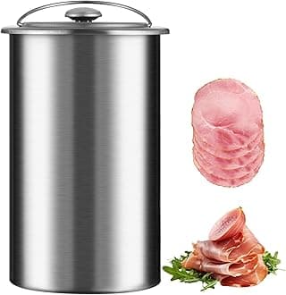 Deli Meat Press Ham Maker, Stainless Steel Lunch Meat Press, Meat Press Tool, Deli Meat Maker for Homemade Ham, Hamburger, Lunch Meat